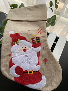 CHRISTMAS STOCKING JUTE