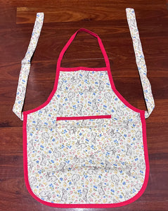 Floral Bunny Print Aprons