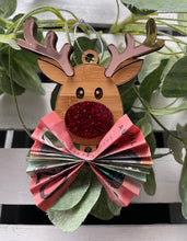 Load image into Gallery viewer, RUDOLPH BOW MONEY HOLDER