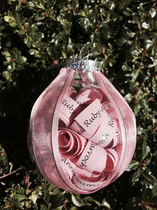 PERSONALISED CHRISTMAS BAUBLE