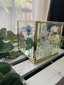 FLORAL TEA LIGHT HOLDER FOR NANNY