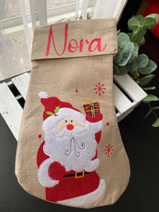 CHRISTMAS STOCKING JUTE