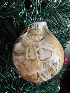 PERSONALISED CHRISTMAS BAUBLE