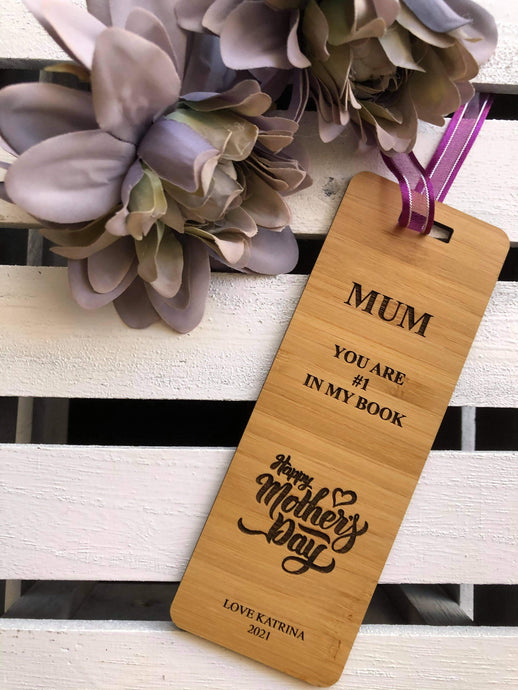 MOTHER DAY BAMBOO BOOKMARK