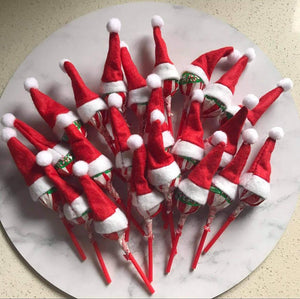 SANTA HAT LOLLIPOPS