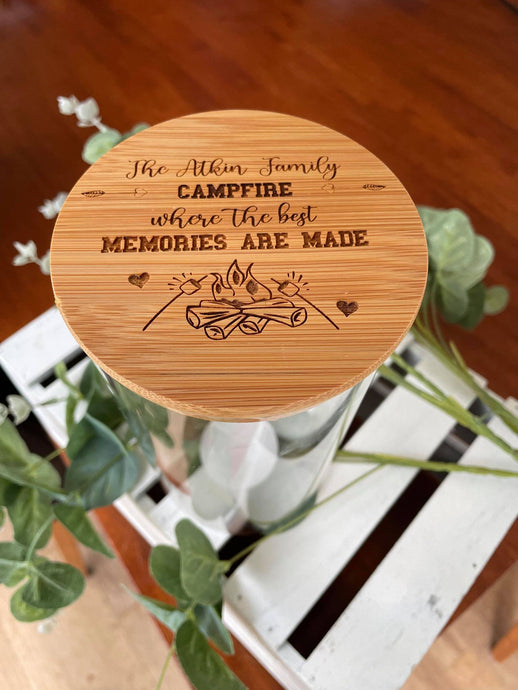 PERSONALISED FAMILY CAMPFIRE JAR