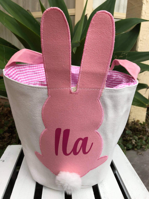 CANVAS EASTER LARGE BAG/BASKET