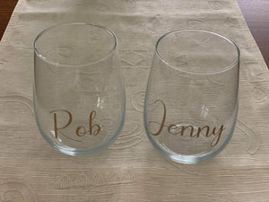 PERSONALISED STEMLESS GLASS