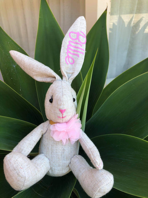 PLUSH DECORATIVE PERSONALISED BUNNY