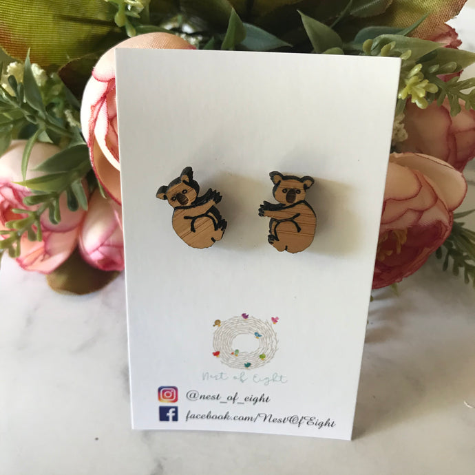 Bamboo Koala earrings