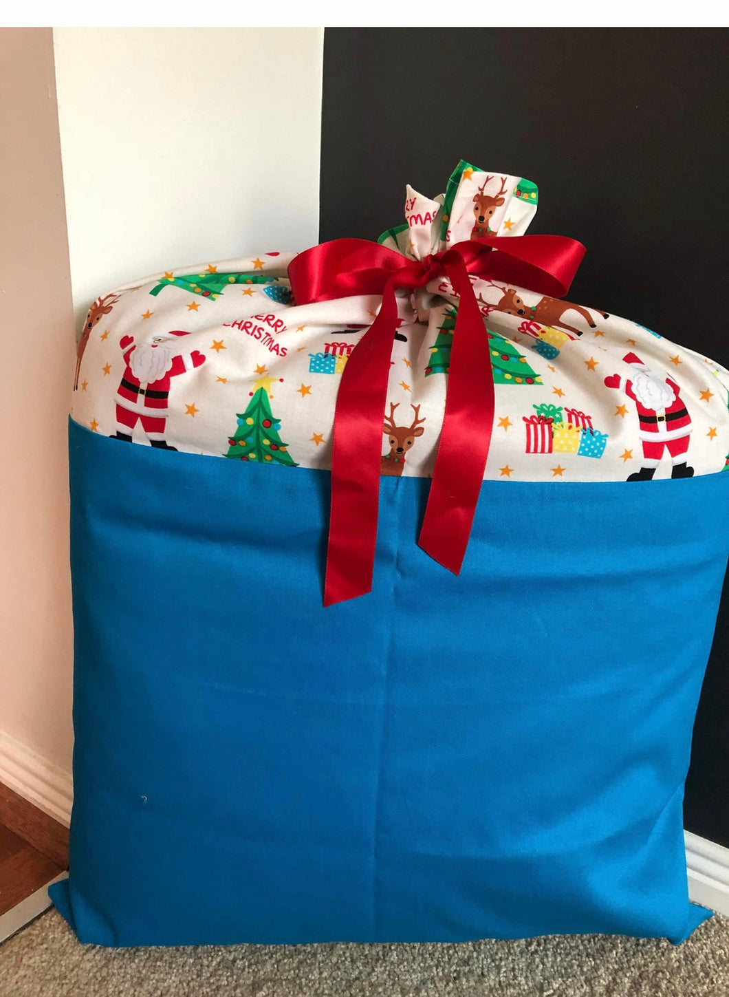 DELUXE LARGE SANTA SACK - CHRISTMAS TREE !