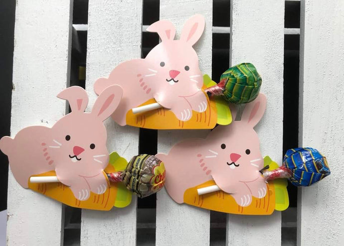 EASTER BUNNY -LOLLYPOPS