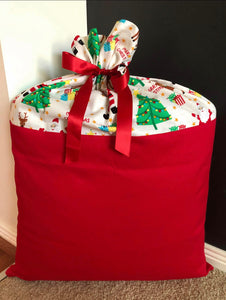 DELUXE LARGE SANTA SACK - CHRISTMAS TREE !