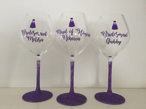 WEDDING PARTY WINE GLASSES