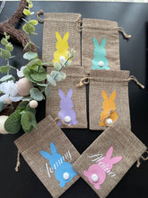 Load image into Gallery viewer, PERSONALISED JUTE BUNNY BAG