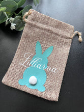 Load image into Gallery viewer, PERSONALISED JUTE BUNNY BAG