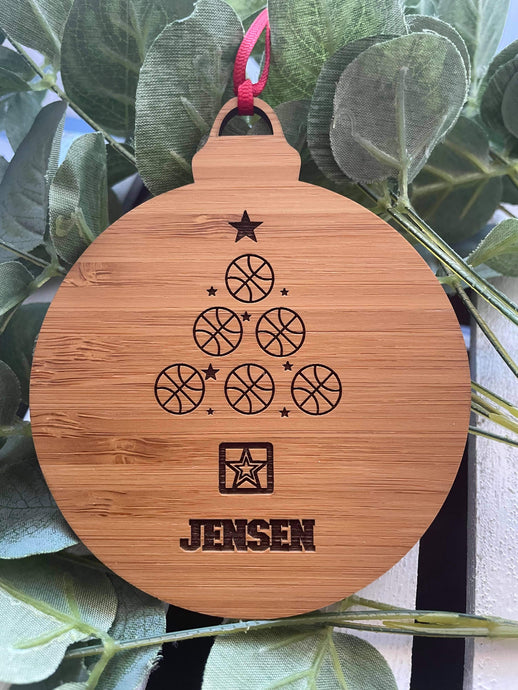 BASKETBALL CHRISTMAS TREE DECORATION