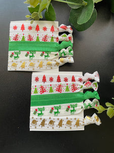 CHRISTMAS HAIR TIEs x 2