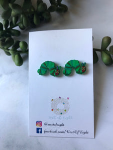 HUNGRY CATERPILLAR EARRINGS