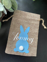 Load image into Gallery viewer, PERSONALISED JUTE BUNNY BAG