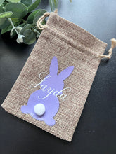 Load image into Gallery viewer, PERSONALISED JUTE BUNNY BAG